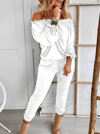 off-shoulder-long-sleeve-drawstring-frill-hem-jumpsuit