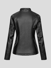 womens-jackets-temperament-slim-zipped-leather-jacket