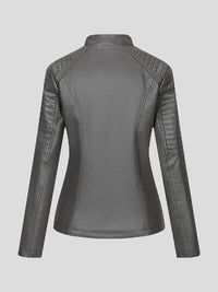 womens-jackets-temperament-slim-zipped-leather-jacket