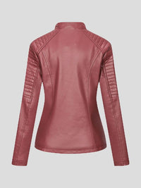 womens-jackets-temperament-slim-zipped-leather-jacket