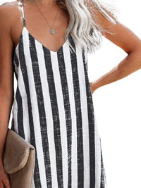 striped-print-suspender-mini-dress
