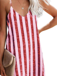 striped-print-suspender-mini-dress