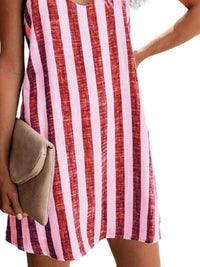 striped-print-suspender-mini-dress