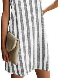 striped-print-suspender-mini-dress