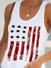 Cotton Blend USA Flag Tank