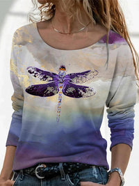 womens-t-shirts-dragonfly-print-round-neck-long-sleeve-t-shirt