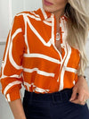 Lightweight Abstract Print Blouse
