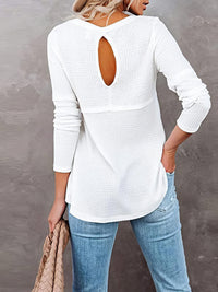 womens-waffle-knit-long-sleeve-t-shirt-1