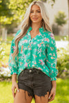 Elegant Women's Floral Print Long Sleeve Blouse - Comfortable Fit for Casual Days & Special Events in Vibrant Colors