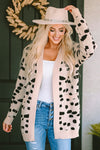 Stylish Women's Leopard Print Open Front Cardigan - Cozy Layer for Casual or Chic Looks, Perfect for Layering