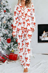 Festive Women's Holiday Pajama Set - Cozy Cotton Christmas Print, Relaxed Fit for Ultimate Comfort and Style