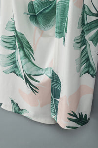 womens-dresses-single-breasted-lace-up-print-dress