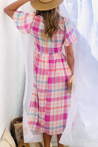 rose-red-puff-sleeve-contrast-ric-rac-shirt-dress