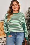 Stylish Women's Striped Long Sleeve Cotton Top - Casual Fit for Everyday Wear and Effortless Layering