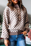 Chic Cozy Women's Half Button Sweater in Soft Knit - Relaxed Fit for Effortless Autumn Style in Versatile Colors