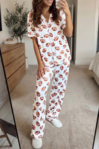 Elegant Floral Print Women's Cotton Sleepwear Set - Soft, Relaxed Fit PJs for Ultimate Comfort at Home