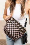 Stylish Women's Checkered Print Tote Bag - Versatile Handbag with Comfortable Straps for Everyday Chic Looks