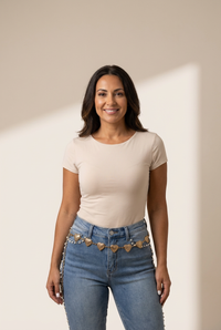 Women's Dusk Blue Pearl Boot Cut Denim Jeans in Jeans