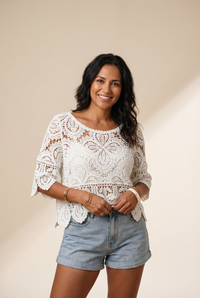 Women's Lightweight Crochet Top made for easy styling and wardrobe coordination, with premium-like structure and finish.
