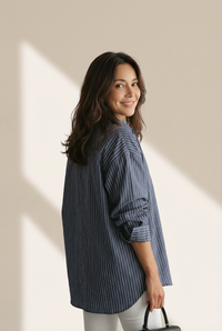 Women's Oversized Striped Shirt in Blouses & Shirts