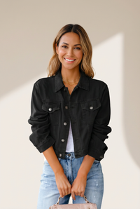 Women's Pink Denim Jacket in Denim jackets for polished occasion-to-casual wear