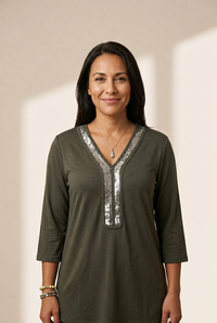 Women's Sequin Accent Top with practical styling and dependable silhouette, photo 10