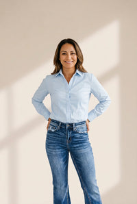 Women's Seamed Flare Denim Pants in Pants & Culotte