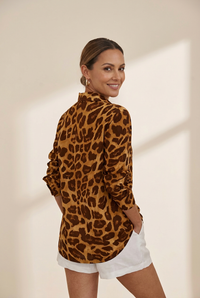 Women's Plus Size Leopard Shirt in Plus Size Tops, leopard, photo 11