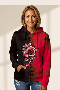 Women's Half and Half Hoodie in Sweatshirts & Hoodies, photo 8