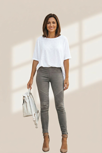 Women's Max Slim Suede-Touch Elastic Leggings