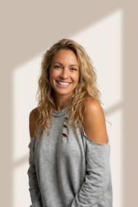 Women's Heather Gray Distressed Cold-Shoulder Cotton Blend Sweatshirt