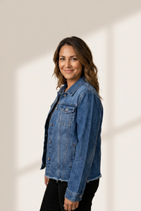 Women's Single-Breasted Denim Jacket in Denim jackets