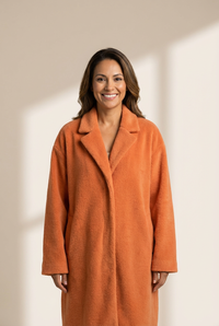Women's Coats Long Sleeve Lapel Plush Long Coat