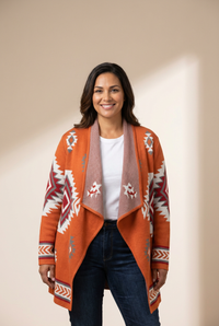 Women's Southwestern Reversible Longline Cardigan Coat featuring coats styling with practical layering, balanced movement, and everyday versatility f.