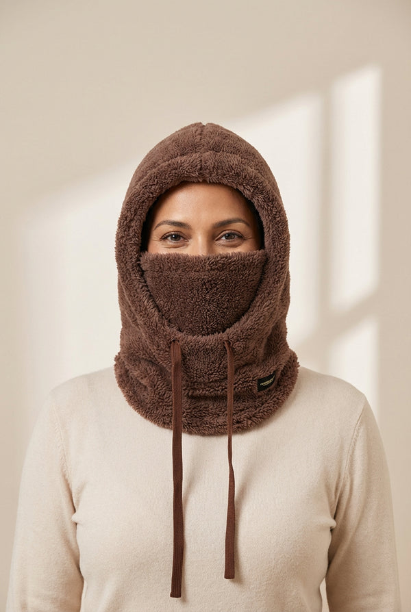 Women's Sherpa Fleece Winter Balaclava and Windproof Hood Mask with practical styling and dependable silhouette control.