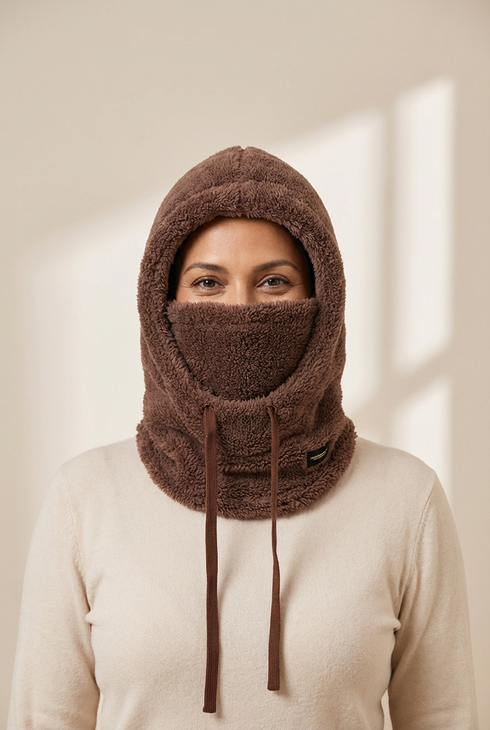 Women's Sherpa Fleece Winter Balaclava and Windproof Hood Mask with practical styling and dependable silhouette control.