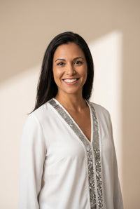 Women's Sequin Accent Top with practical styling and dependable silhouette control.