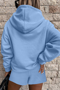 oversize hoodie short set
