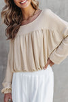 Stylish Women's Soft Ribbed Long Sleeve Top – Ideal for Layering and Effortless Casual Looks