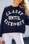 Chic Women's Game Day Sweatshirt in Cozy Fabric, Relaxed Fit, Ideal for Sports Events and Casual Outings