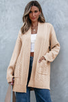 Soft Cream Oversized Chunky Knit Cardigan for Women – Cozy Layering Essential for Fall Fashion & Casual Outfits
