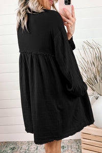 womens-t-shirts-solid-stitching-long-sleeves-button-ruffled-t-shirt