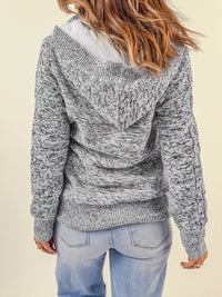 dark-gray-long-sleeve-button-up-hooded-cardigans