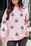 Cozy Women's Christmas Graphic Sweatshirt - Casual Holiday Pullover with Fun Prints for a Festive Look