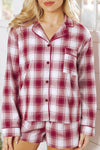 Cozy Women's Plaid Pajama Set - 2-Piece Sleepwear for Ultimate Comfort and Relaxed Fit in Soft Fabric