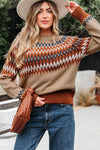 Trendy Women's Colorblock Knit Sweater - Cozy Pullover for Effortless Layering in Any Season, Perfect for Stylish Looks