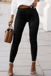 Women's Max Slim Suede-Touch Elastic Leggings