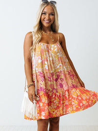 Sexy Camisole Print Fashion Mini Dress