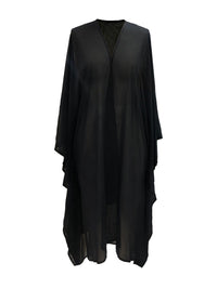 Boho Aztec Print Bat Sleeve Plus Size Cardigan