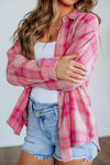 Stylish Women's Plaid Button-Up Shirt in Classic Colors - Casual Fit for Everyday Comfort and Effortless Style